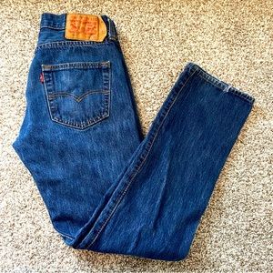 Levi’s 501 dark wash jeans size 29 x 32